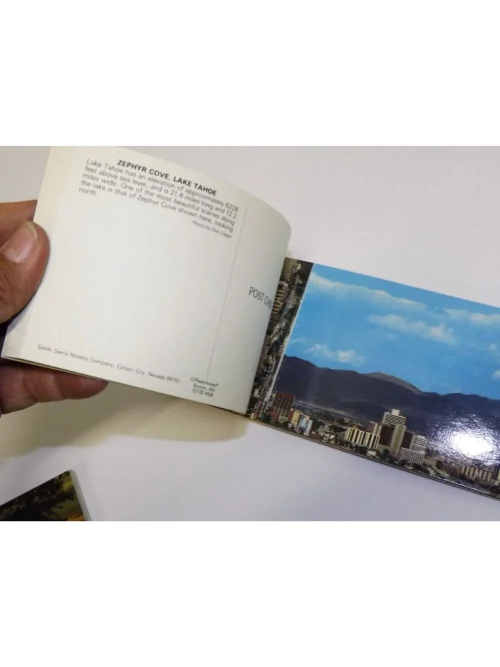 Lake Tahoe & Reno Postcard Booklets Vintage 38 Full-Color Scenes Smith Sierra No